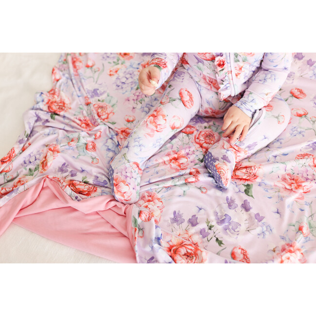 Joaquina & Spring Pink Pinstripe Patoo, Purple - Blankets - 2