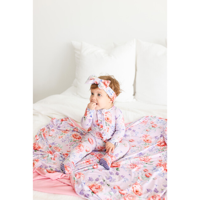 Joaquina & Spring Pink Pinstripe Patoo, Purple - Blankets - 3