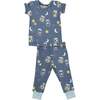 Fireflies Loungewear Set, Blue - Mixed Apparel Set - 1 - thumbnail