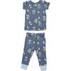 Fireflies Loungewear Set, Blue - Mixed Apparel Set - 2