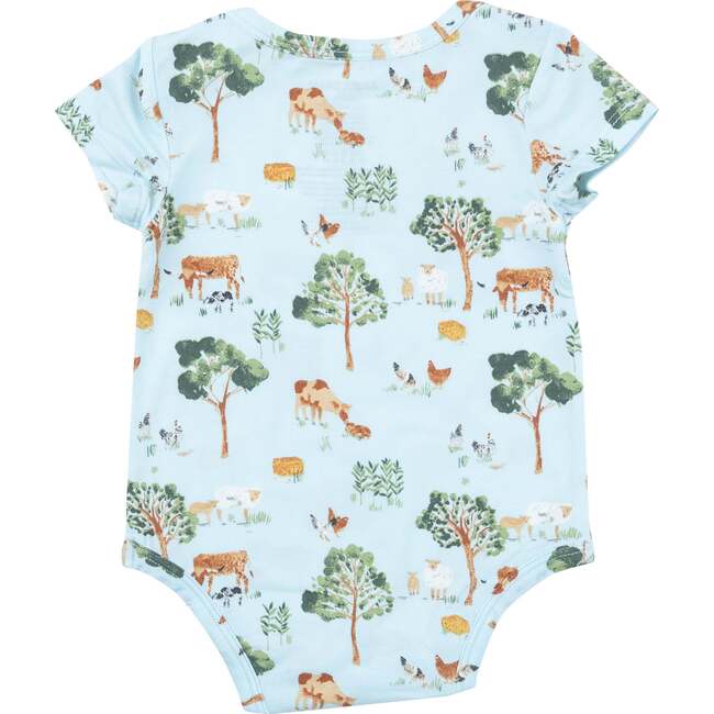 Farm Friends Bodysuit, Blue - Onesies - 2