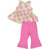 Daisy Pop Peplum Tank Top + Baby Bells, Multi - Mixed Apparel Set - 1 - thumbnail