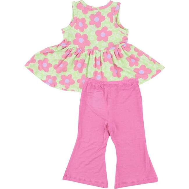 Daisy Pop Peplum Tank Top + Baby Bells, Multi - Mixed Apparel Set - 2