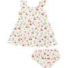 Cherry Twirly Sundress & Diaper Cover, Multi - Dresses - 1 - thumbnail