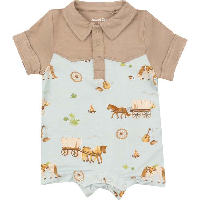 Covered Wagon Cowboy Shortie, Blue