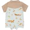 Covered Wagon Cowboy Shortie, Blue - Rompers - 2