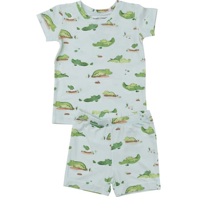 Alligator Short Lounge Wear Set, Green
