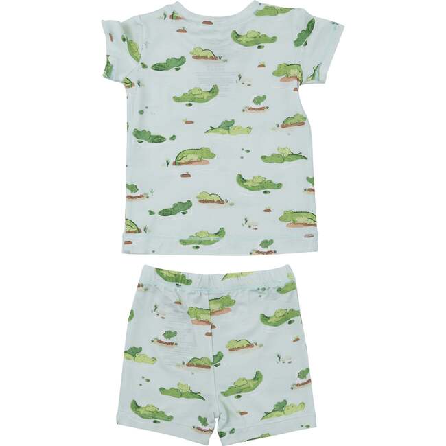 Alligator Short Lounge Wear Set, Green - Mixed Apparel Set - 3