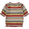 Mini Openwork Knit Stripes Top, Multicolors - Cardigans - 1 - thumbnail