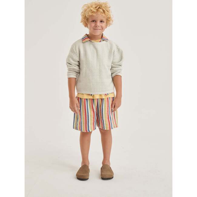 Stripes Double Gauze Shorts, Multicolors - Shorts - 3