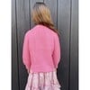 Isla Blouson Sleeve Crop Cardigan, Taffy Pink - Cardigans - 4