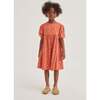 Coco All-Over Print Round Neck Balloon Sleeve Dress, Burnt Sienna - Dresses - 2