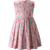 Ice Cream Print Sleeveless Pleated Dress, Pink - Dresses - 2