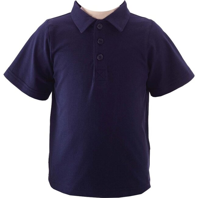 Jersey Polo Shirt, Navy