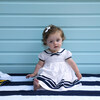 Classic Contrast Collar Sailor Dress, Navy & Ivory - Dresses - 3