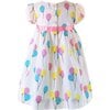 Balloon Print Puff Sleeve Dress, Multicolors - Dresses - 2