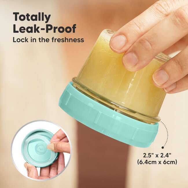Prep Glass Baby Food Storage Containers With Lids, Pastels (Pack Of 12) - Food Storage - 2