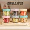 Prep Glass Baby Food Storage Containers With Lids, Pastels (Pack Of 12) - Food Storage - 7