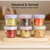 Prep Glass Baby Food Storage Containers With Lids, Lilac (Pack Of 6) - Food Storage - 7