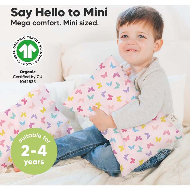 Mini Toddler Pillow With Pillowcase 9X13, Flutter - Pillows - 3
