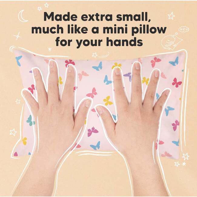 Mini Toddler Pillow With Pillowcase 9X13, Flutter - Pillows - 5
