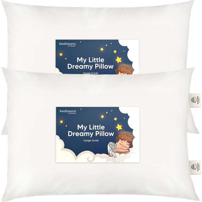 Jumbo Toddler Pillows 14X20, Soft White (Pack Of 2)