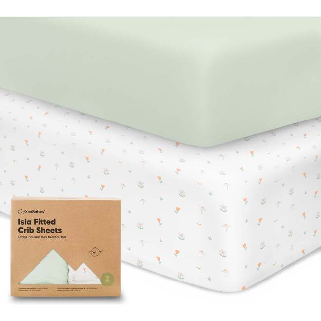 Isla Fitted Crib Sheets, Wildflowers