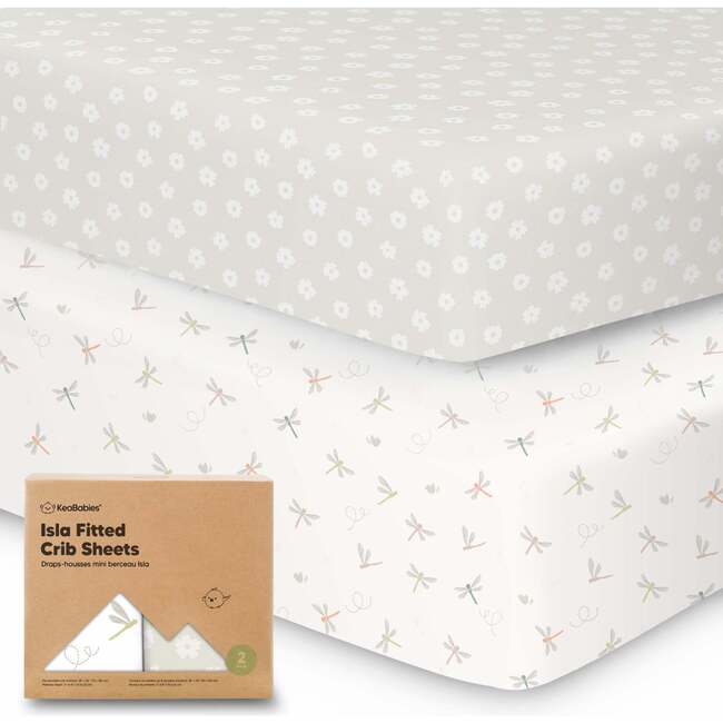 Isla Fitted Crib Sheets, Meadow