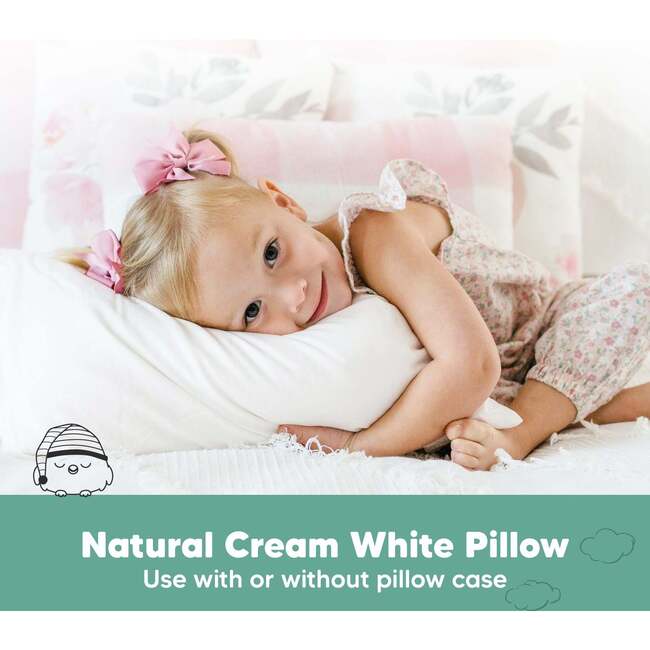 Jumbo Toddler Pillows 14X20, Soft White (Pack Of 2) - Pillows - 6