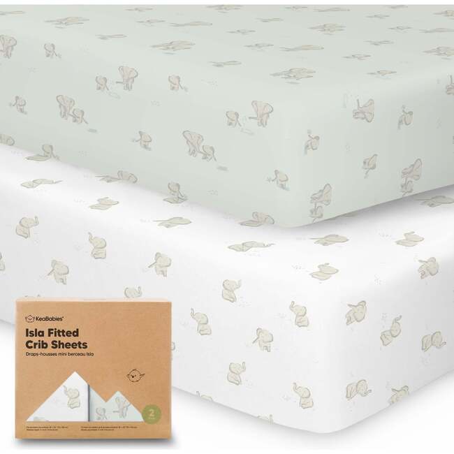 Isla Fitted Crib Sheets, Elly