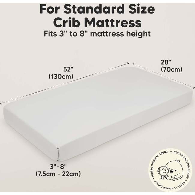 Isla Fitted Crib Sheets, French Gray - Crib Sheets - 3
