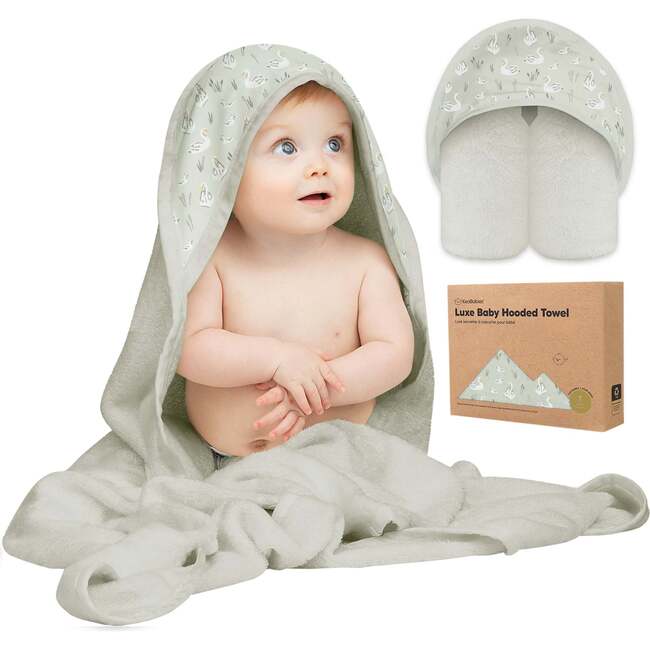 Baby Luxe Organic Hooded Towel 35X35, Serenity