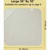 Baby Luxe Organic Hooded Towel 35X35, Serenity - Bath Accessories - 3