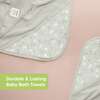 Baby Luxe Organic Hooded Towel 35X35, Serenity - Bath Accessories - 5