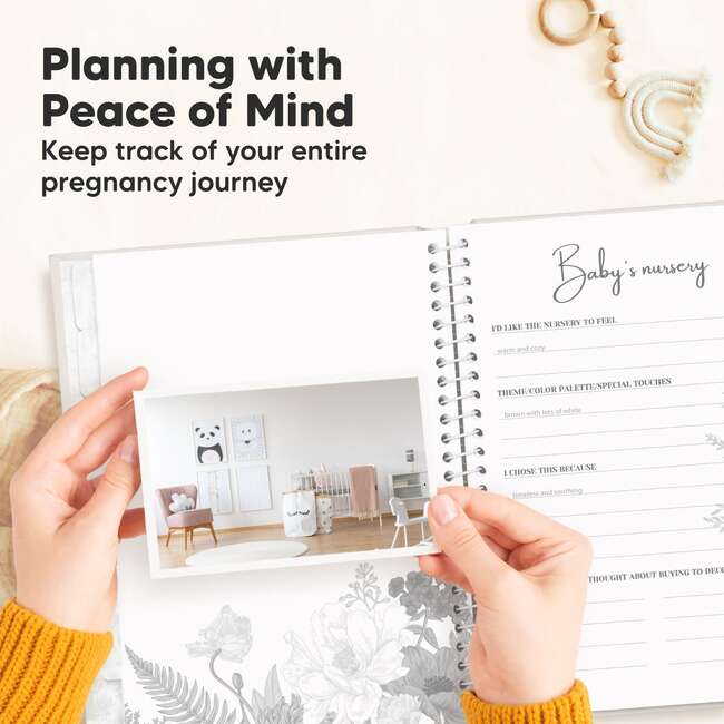 Blossom Pregnancy Journal Baby Memory Book, Clay - Keepsakes & Mementos - 6