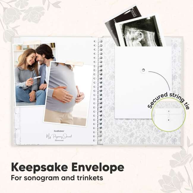 Blossom Pregnancy Journal Baby Memory Book, Clay - Keepsakes & Mementos - 7