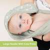 Baby Luxe Organic Hooded Towel 35X35, Serenity - Bath Accessories - 7