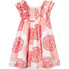 Rosa Ruffled Floral Dress, Pink - Dresses - 7