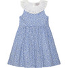Francesca Mini Floral Dress, Mini Blue Floral - Dresses - 1 - thumbnail
