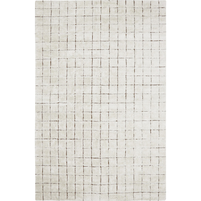 Washable Rug Mosaic, Natural - Toffee. 6' 7" x 9' 10"