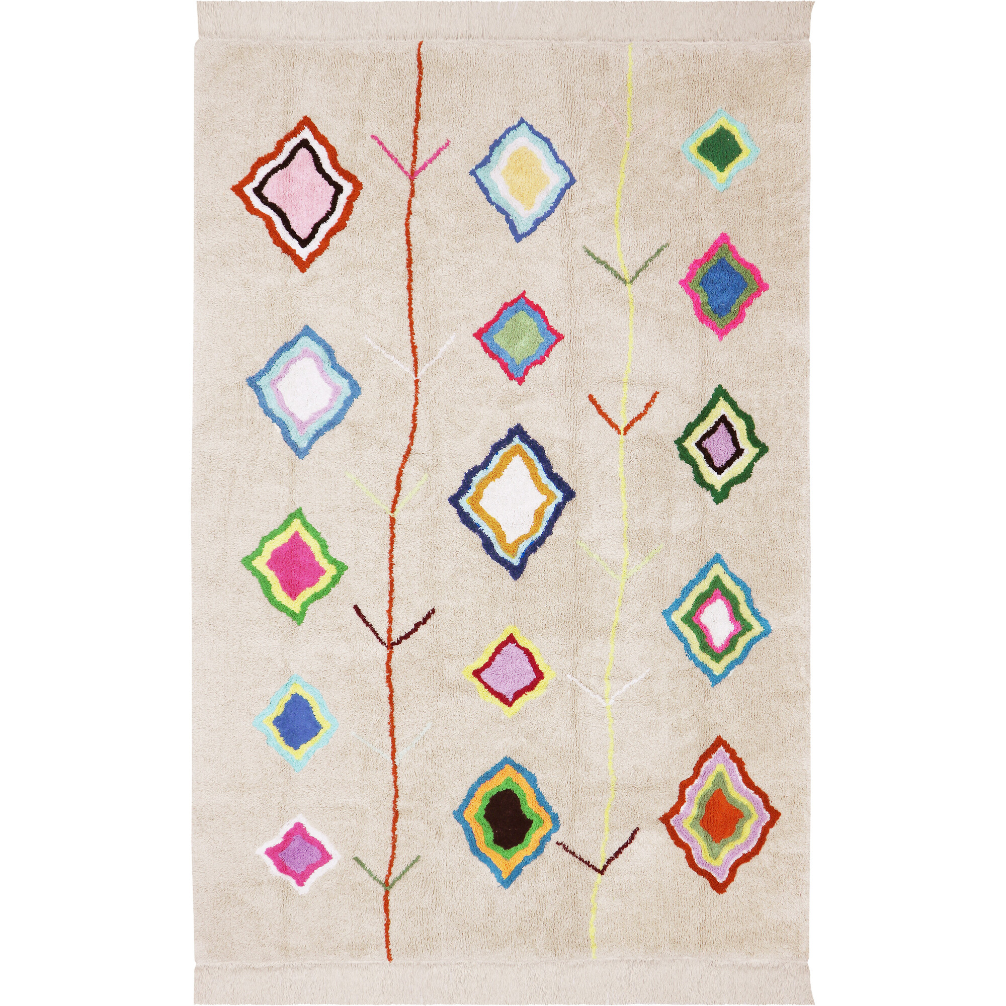 Washable Rug Kaarol, Multi. 6' 7" x 9' 10" - Rugs - 1