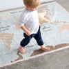 Washable Rug Vintage Map, Multi. 6' 7" x 9' 10" - Rugs - 2