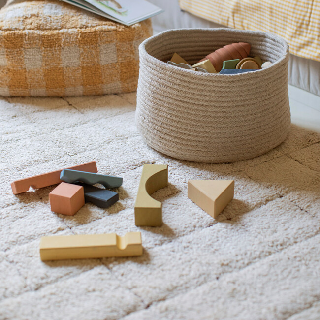 Washable Rug Mosaic, Natural - Toffee. 6' 7" x 9' 10" - Rugs - 5