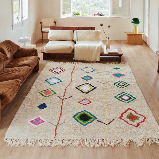Washable Rug Kaarol, Multi. 6' 7" x 9' 10" - Rugs - 3