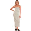 Women's Turin Strapless Ruched Bodycon Dress, Pastel Mint - Dresses - 1 - thumbnail