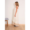 Women's Mossimo Woven Floral Embroidered Square Neck Maxi Dress, Sand - Dresses - 4