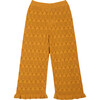 Rita Cotton Openwork Pant, Caramel - Pants - 1 - thumbnail