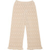 Rita Cotton Openwork Pant, Cream - Pants - 1 - thumbnail