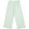 Elise Muslin Ruffle Pant, Green Lily - Pants - 1 - thumbnail