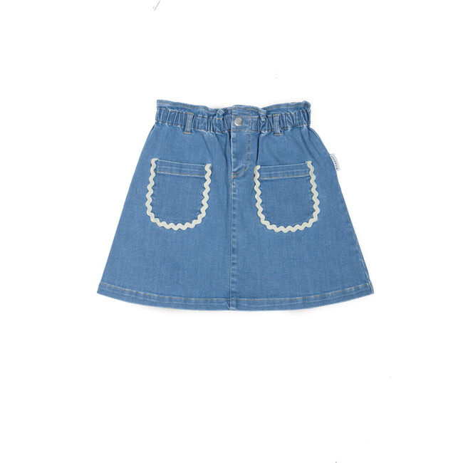 Carine Denim Mini Skirt, Blue
